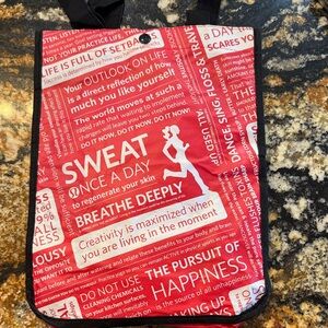 lululemon athletica Red Motivational Tote Bag